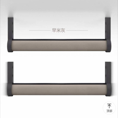 皮革紋吊衣桿---卡其