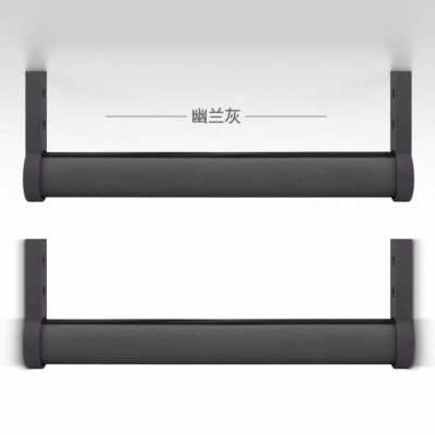 皮革紋吊衣桿---灰