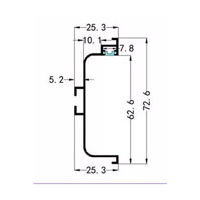 崁櫃免拉手(附角碼*4)C型(不含燈)