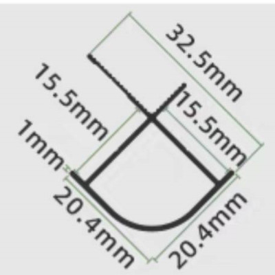 收口條18MM轉角直3米